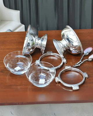 Ercuis Ambassade Perles caviar cup silver plated - Buy now on ShopDecor - Discover the best products by ERCUIS design