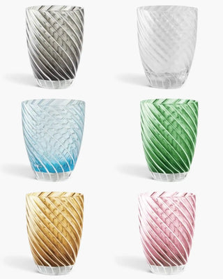 Italesse Vertigo Tumbler Mix set 6 glasses cc. 380 color mix - Buy now on ShopDecor - Discover the best products by ITALESSE design