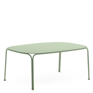 Kartell Hiray steel rectangular side table for outdoor use 90x60 cm. Green VE - Buy now on ShopDecor - Discover the best products by KARTELL design