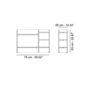 Kartell Sound-Rack by Laufen container with 5 shelves in PMMA - Buy now on ShopDecor - Discover the best products by KARTELL design