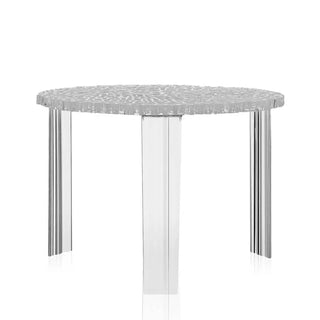Kartell T-Table side table in polycarbonate Crystal B4 h 36 cm - Buy now on ShopDecor - Discover the best products by KARTELL design