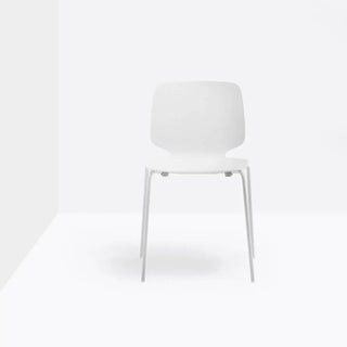 Pedrali Babila 2730 chair with white steel legs and tecnopolymer shell - Buy now on ShopDecor - Discover the best products by PEDRALI design
