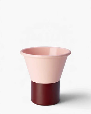 Scab Mimosa two-tone aluminium vase Pale Pink VJ Bordeaux VU 25 cm - Buy now on ShopDecor - Discover the best products by SCAB design