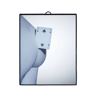 Seletti Toiletpaper mirror Two of Spades Small - Buy now on ShopDecor - Discover the best products by TOILETPAPER HOME design
