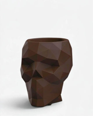 Vondom Skull planter in polyethylene Brown 2008 h 43 cm - Buy now on ShopDecor - Discover the best products by VONDOM design