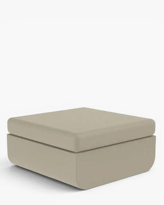 Vondom Ulm pouff in polyethylene with upholstered cushions Ecru 2003 Altea Ecru 1111 - Buy now on ShopDecor - Discover the best products by VONDOM design
