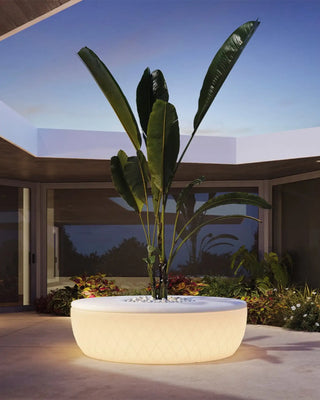 Vondom Vases Island round LED seat with vase in polyethylene - Buy now on ShopDecor - Discover the best products by VONDOM design